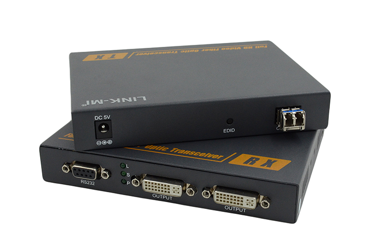 LINK-MI LM-THF105D DVI Fiber Extender 2km-10km LC