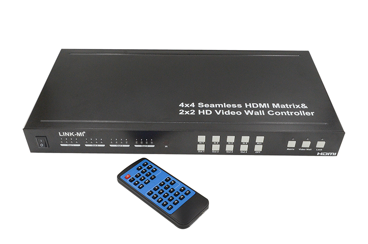 4X4 Seamless HDMI matrix & 2x2 Video Wall Controller
