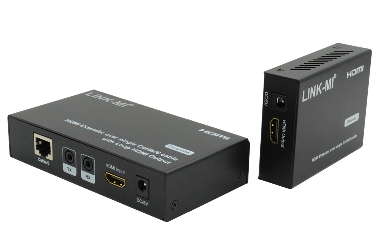 LINK-MI LM-EX21C HDMI Extender over single Cat5e/6 cable With Loop HDMI Output