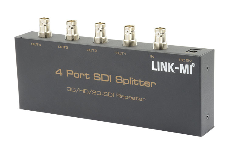LINK-MI LM-SS14 3G-SDI, HD-SDI, SD-SDI 1x4 Splitter HD SDI Repeater