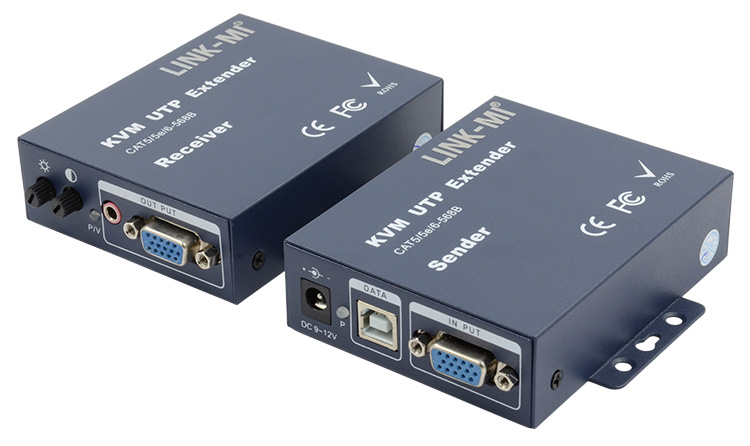 LINK-MI LM-K102TRU USB KVM Extender 200m Over Single Cat5e/6