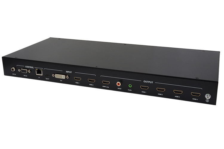 LINK-MI LM-VW02B HDMI 2X2 4K Video Wall Controller with USB TYPE-C /DVI /2-port HDMI Inputs