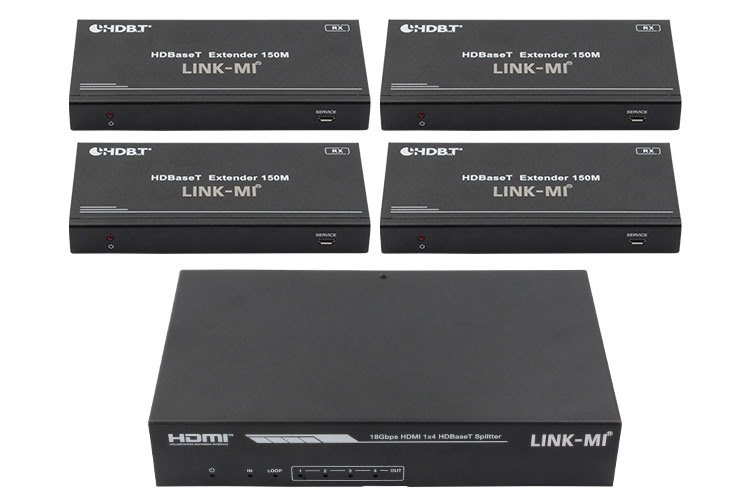LINK-MI LM-SPH14-150 18Gbps HDMI 1×4 HDBaseT Splitter