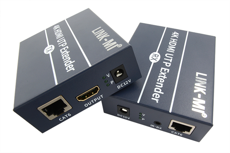 LINK-MI LM-120H-4K 120M HDMI Extender over Cat5e/6 Cable With Optional Local HDMI Loop Out, IR, L/R