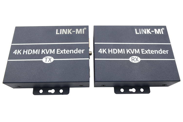 LINK-MI LM-K120H-4K 120m 4K HDMI KVM Extender over Cat6/6e Cable Support Keyboard/mouse