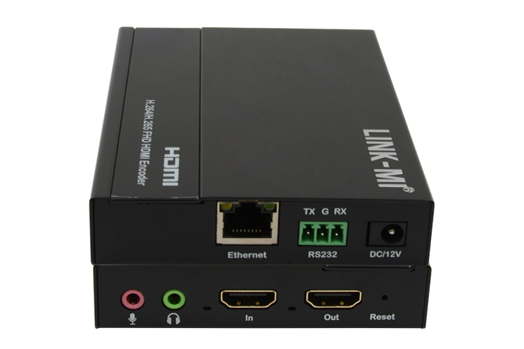 LINK-MI LM-HE07 H.265/264 HDMI Encoder for IP TV Support 1080P@60Hz, with Audio extraction & Embedde