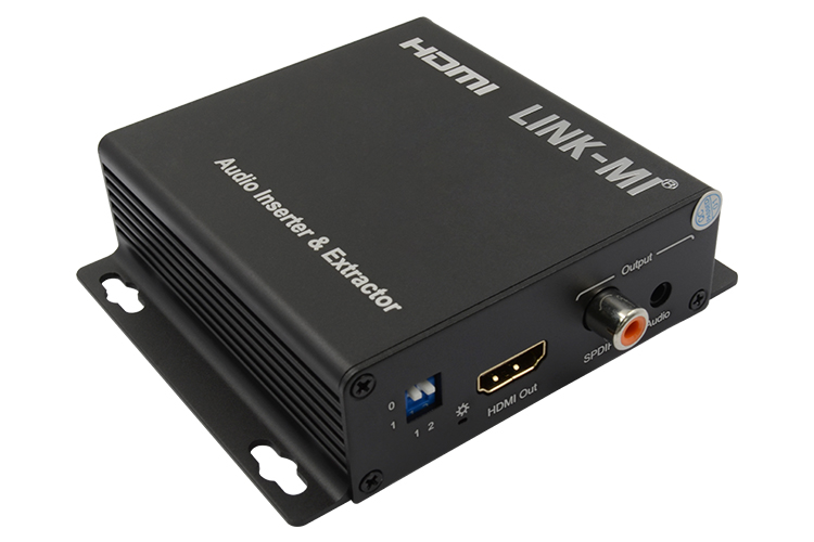 LINK-MI LM-HC04 HDMI2.0 Audio Extractor/Inserter, 4K@60Hz YUV4:4:4, 18Gbps, CEC