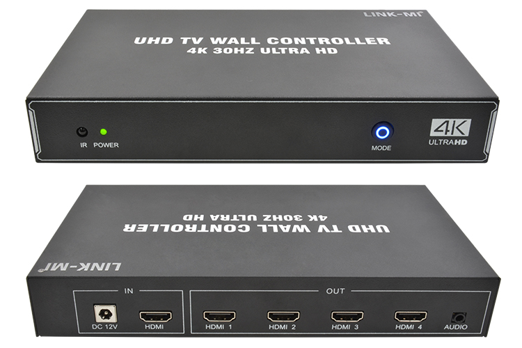 LINK-MI LM-TV04Q 2x2 Video Wall Controller Support 4K@30Hz