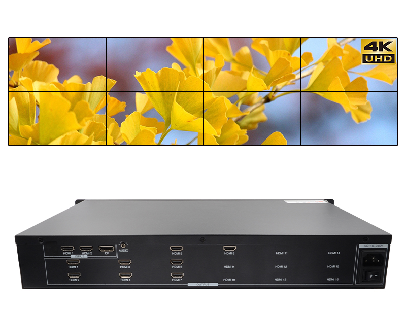 LINK-MI LM-TV08P 2x4 HDMI Video Wall Controller Support 4K@60Hz, PIP