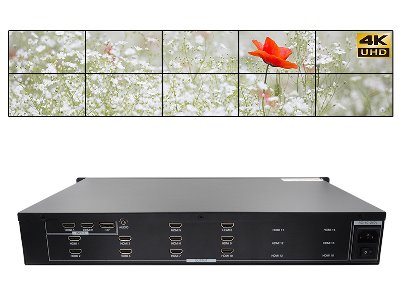 LINK-MI LM-TV10P 2x5 HDMI Video Wall Controller Support 4K@60Hz, PIP