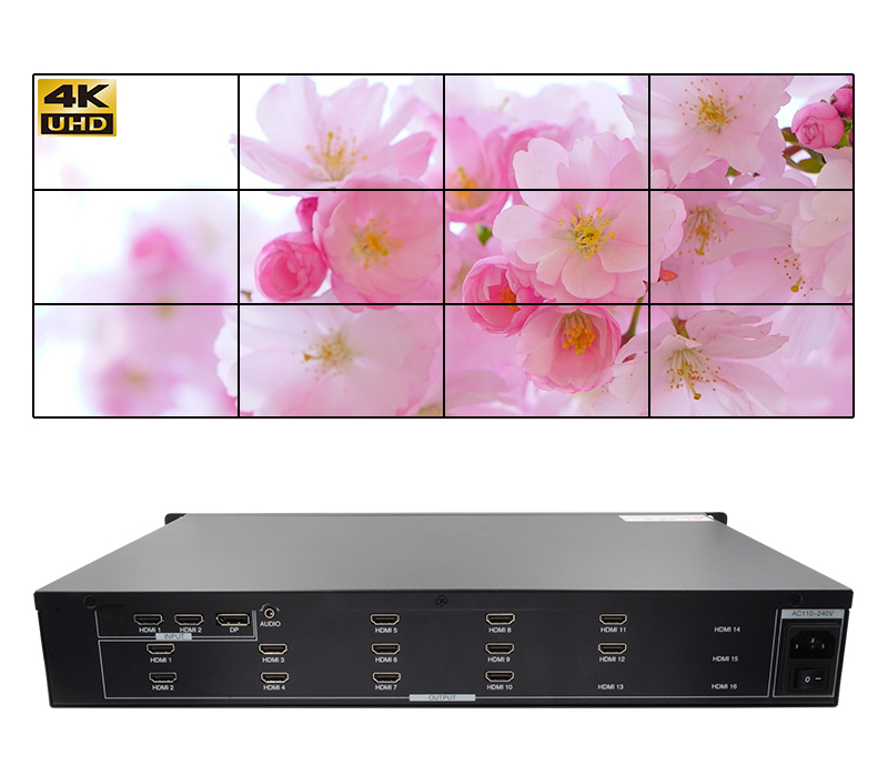 LINK-MI LM-TV12P 3x4 HDMI Video Wall Controller Support 4K@60Hz, PIP