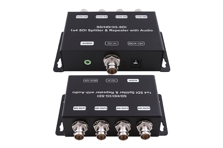 LINK-MI LM-SDI-104B SD/HD/3G-SDI 1 to 4 Distribution Amplifier & Repeater with audio