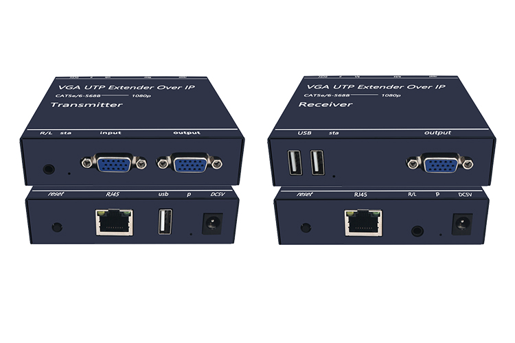 LINK-MI LM-K200VC 200m VGA KVM Extender Over IP with Audio, MJPEG