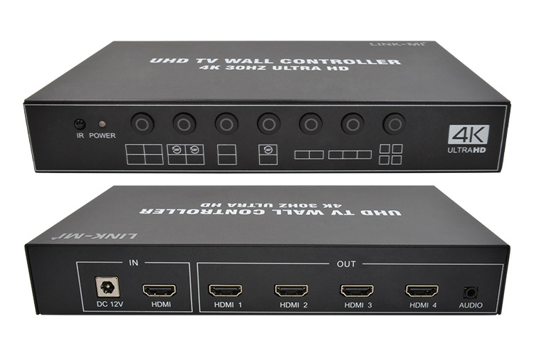 LINK-MI LM-TV04Q 2x2 Video Wall Controller Support 4K@30Hz
